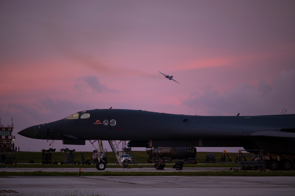 Bomber Task Force Lands at Andersen Air Force Base