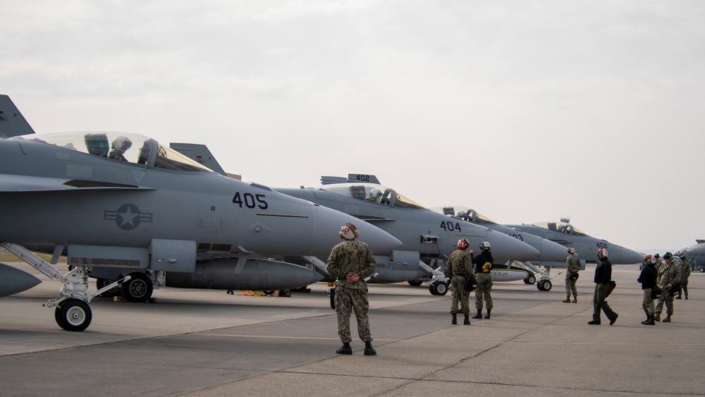 VAQ-130 Zappers and VFA-25 operate at Red Flag 22-2