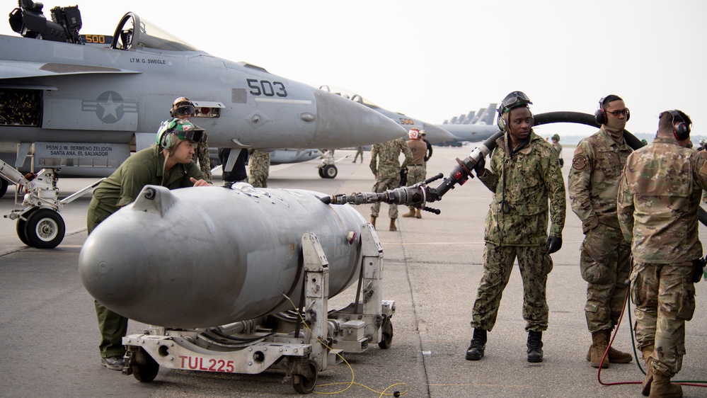 VAQ-130 Zappers and VFA-25 operate at Red Flag 22-2