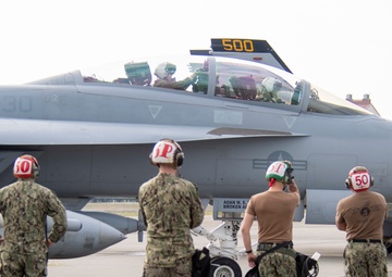 VAQ-130 Zappers and VFA-25 operate at Red Flag 22-2