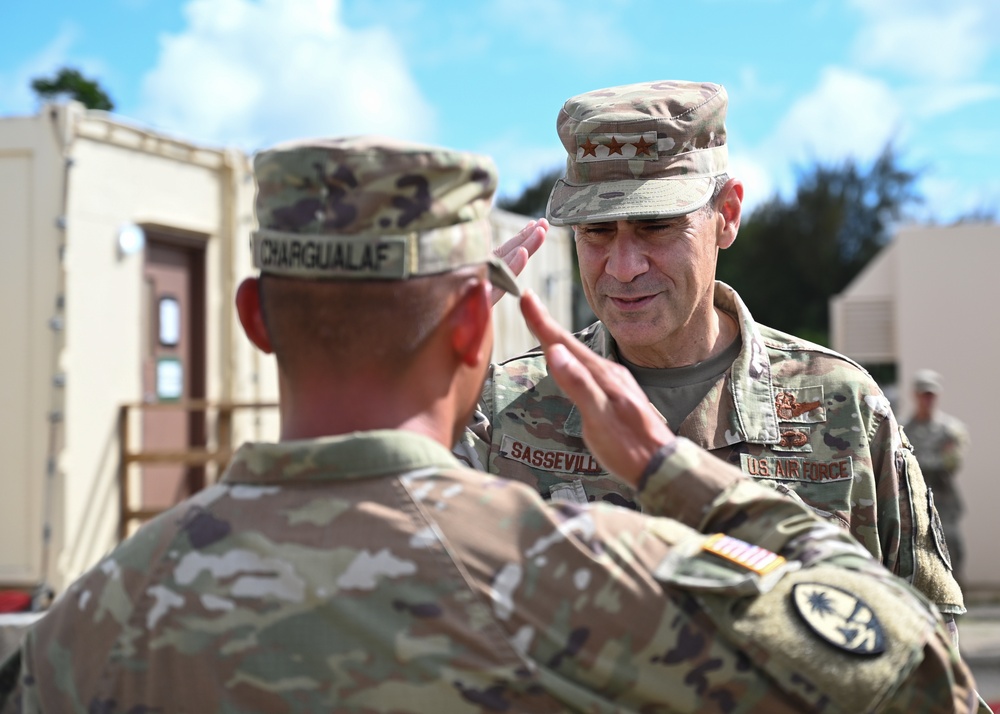 Lt. Gen. Marc Sasseville visits the forward the edge