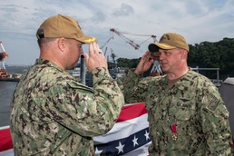 USS Blue Ridge Changes Command
