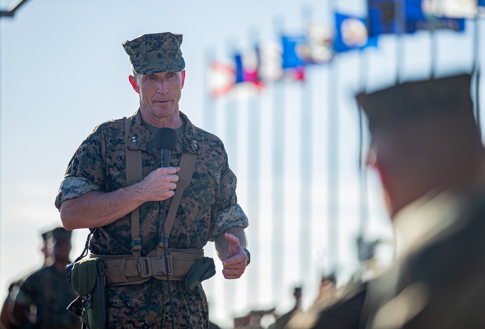 Marine Corps Installations Pacific Conducts a Change of Command Ceremony on Camp Foster