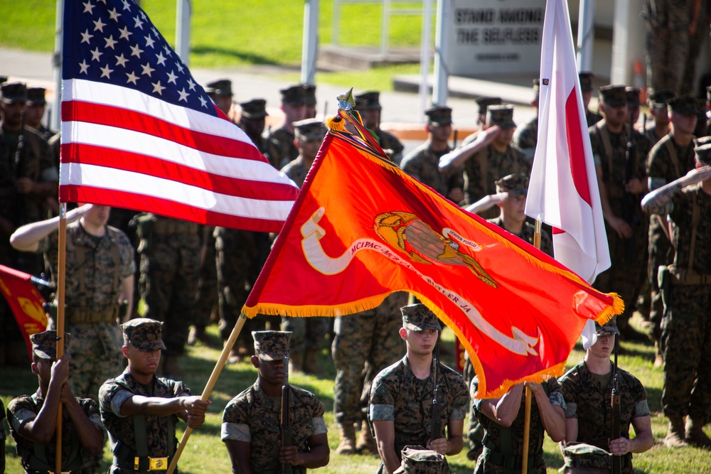 Marine Corps Installations Pacific Conducts a Change of Command Ceremony on Camp Foster