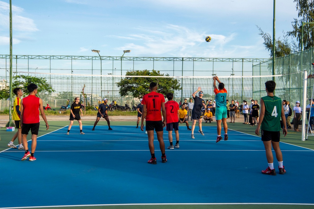 U.S. Navy Sailors participate in Host Nation Outreach Event during Pacific Partnership 2022