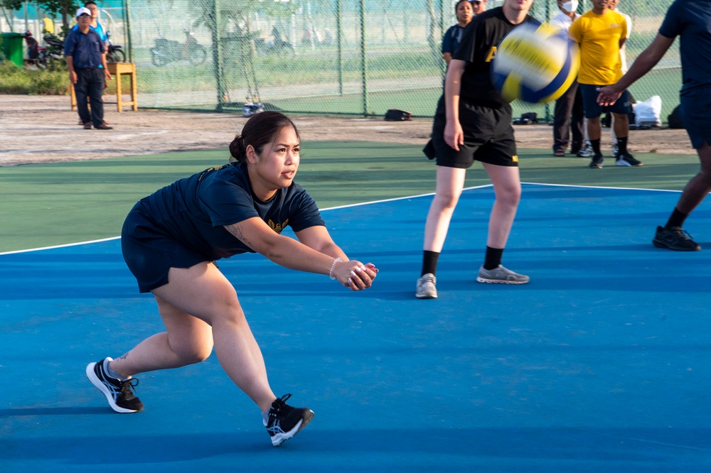 U.S. Navy Sailors participate in Host Nation Outreach Event during Pacific Partnership 2022