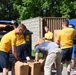 Sailors volunteer at For The Kingdom during Navy Week Memphis