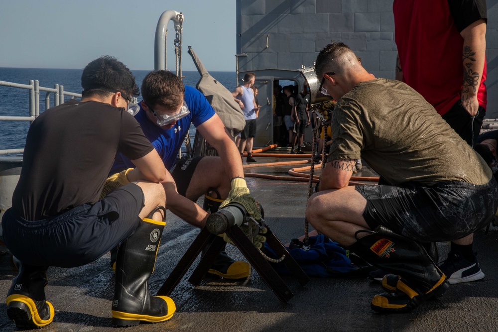 USS San Jacinto Damage Control Olympics