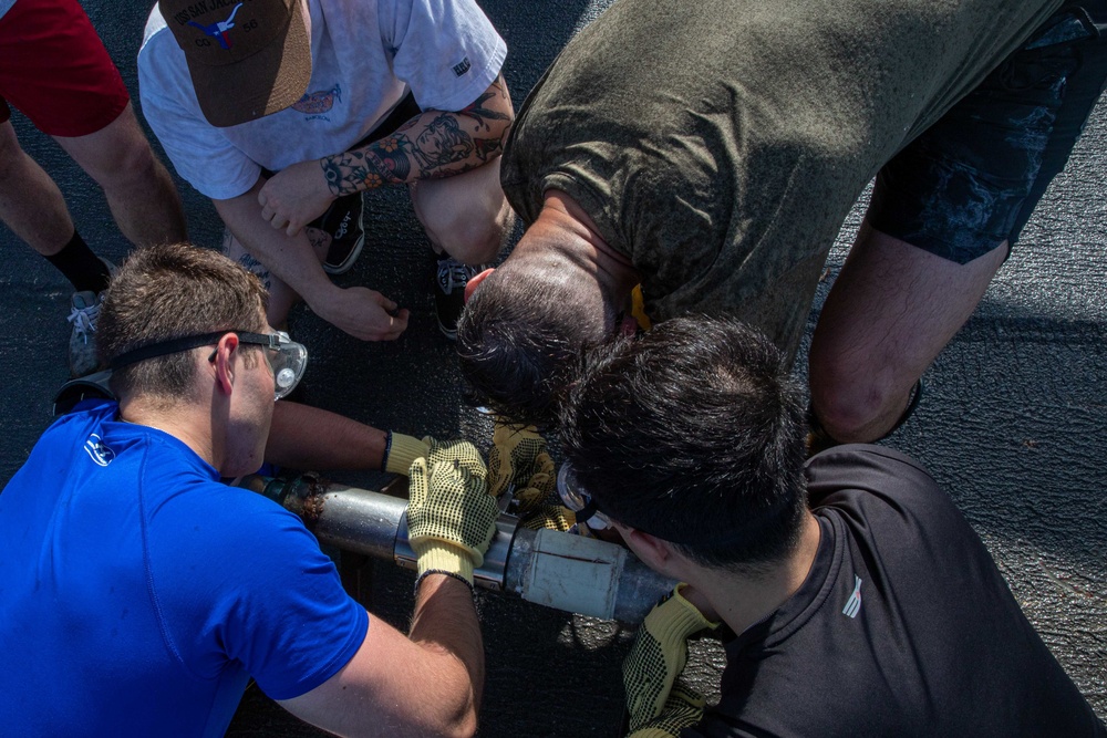 USS San Jacinto Damage Control Olympics