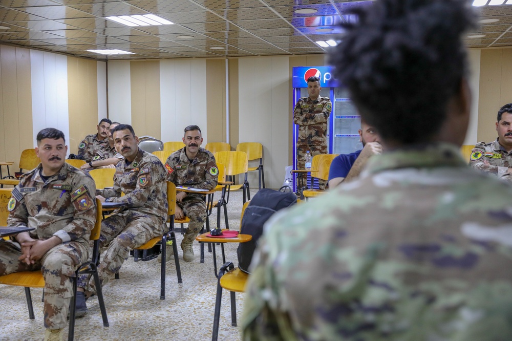 Iraqi Counter Terrorism Service servicemembers complete CSOJTF-Levant Public Affairs course