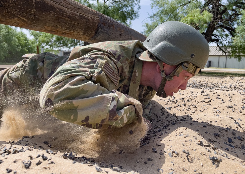 Space Force Basic Training FLT-459 participates in the 'BEAST' obstacle course, at Joint Base San Antonio-Chapman Annex, Texas, June 13, 2022.