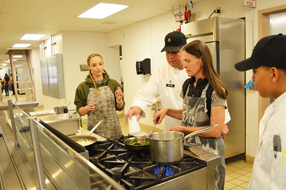 In the kitchen with sarge