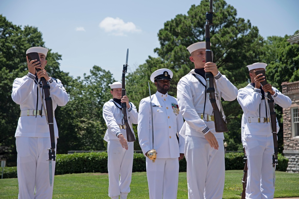 U.S. Navy Ceremonial Guard Perform at the Memphis Museum of Science and History during Navy Week Memphis