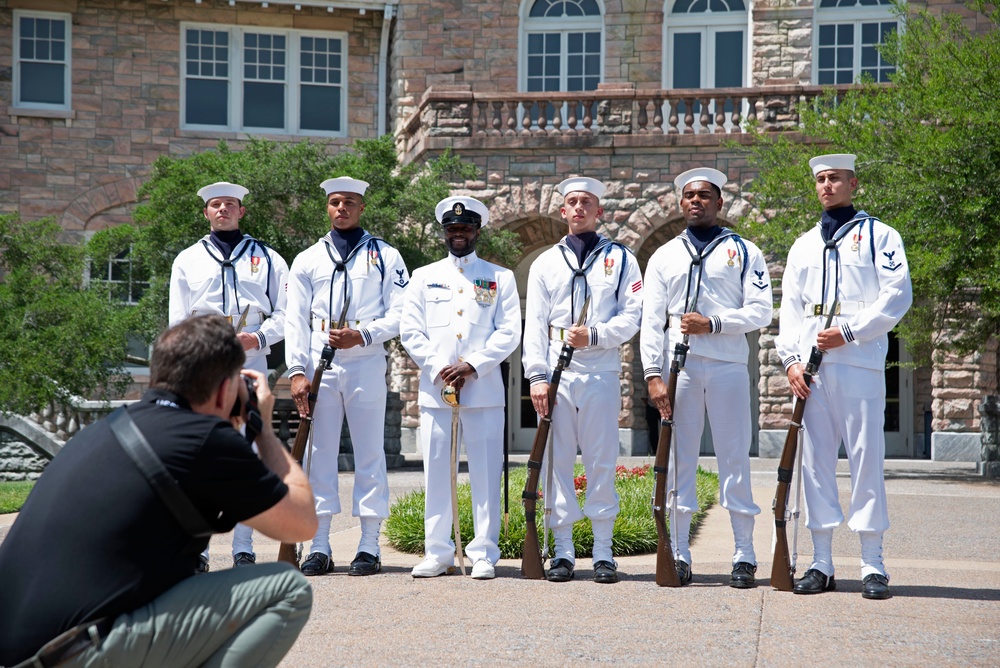 U.S. Navy Ceremonial Guard Perform at the Memphis Museum of Science and History during Navy Week Memphis