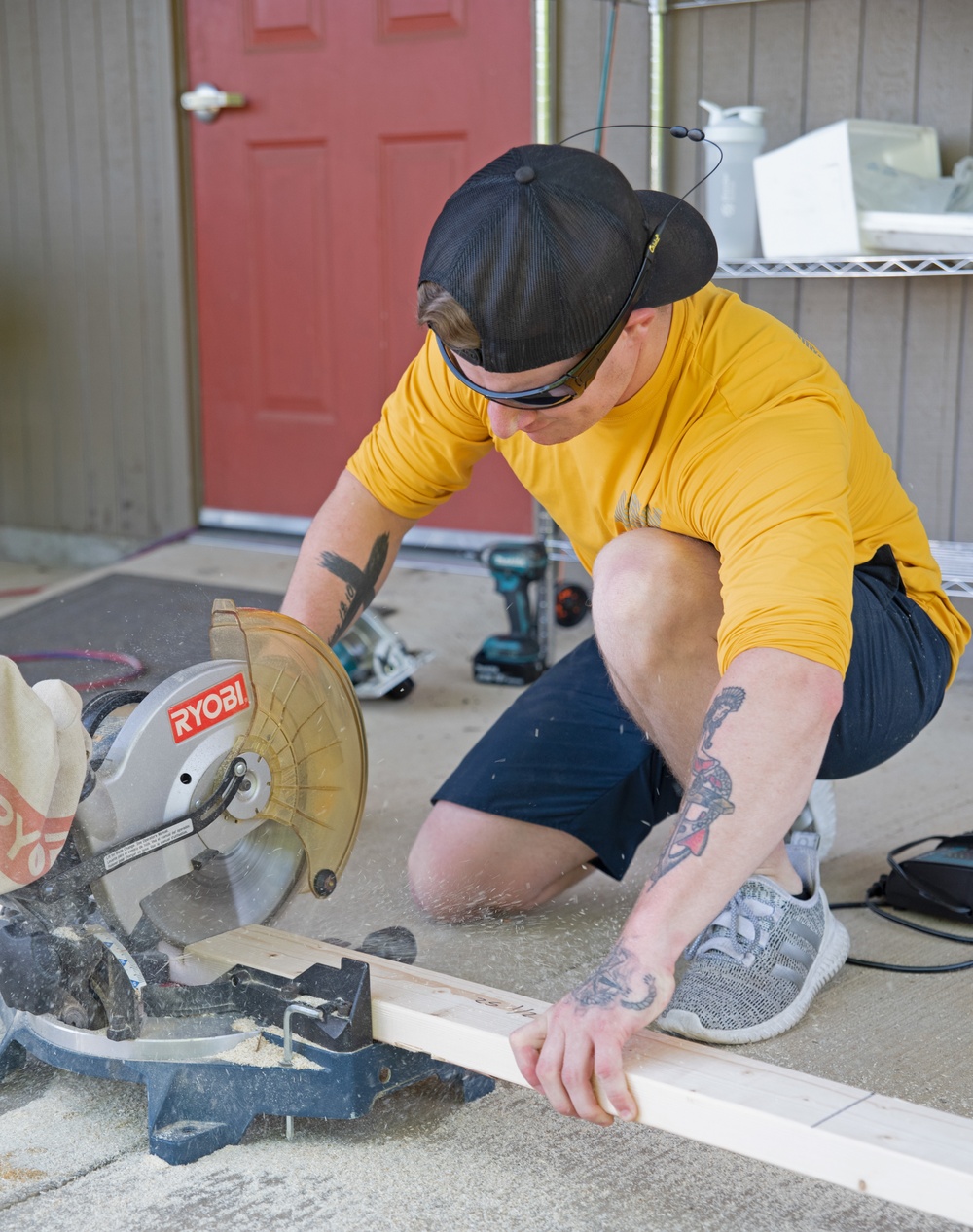 Sailors Volunteer at Camp Conquest during Navy Week Memphis