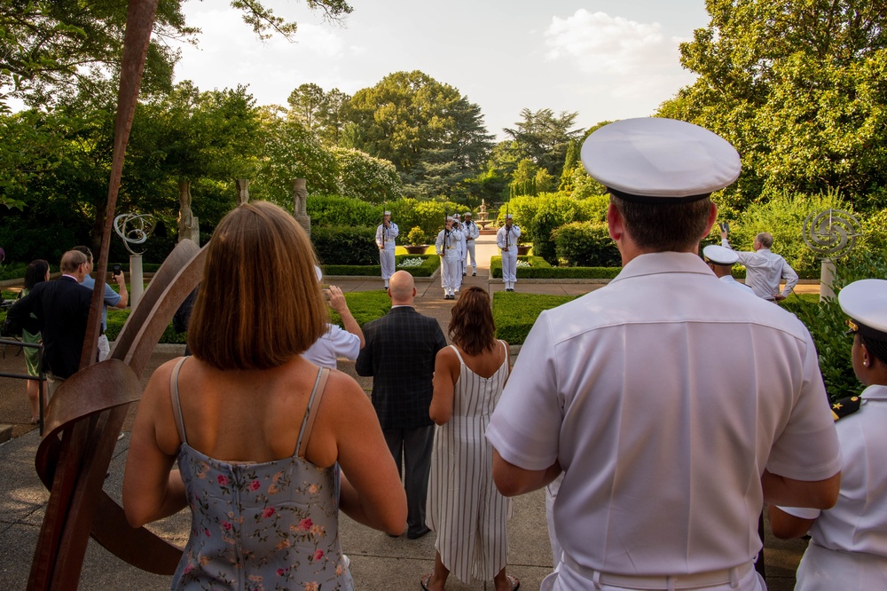 U.S. Navy Ceremonial Guard Perform at the Memphis Botanic Garden During Navy Week Memphis.