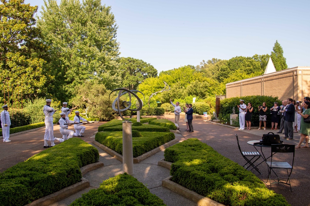 U.S. Navy Ceremonial Guard Perform at the Memphis Botanic Garden During Navy Week Memphis.