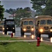 Rainy day convoy at Fort McCoy