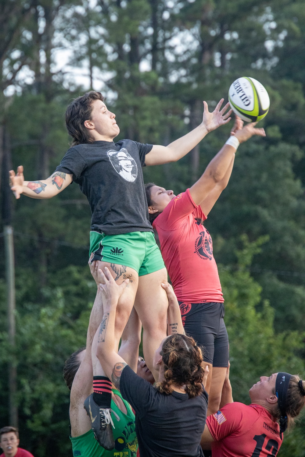 USMC Rugby Team trains at MCAS Beaufort