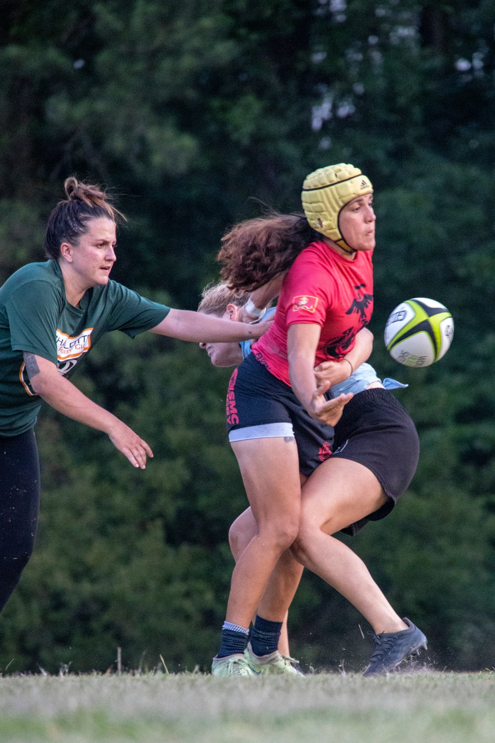 USMC Rugby Team trains at MCAS Beaufort