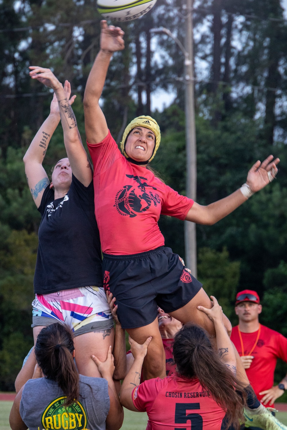 USMC Rugby Team trains at MCAS Beaufort