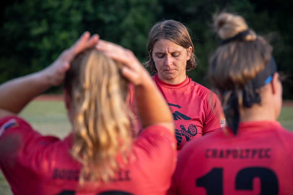 USMC Rugby Team trains at MCAS Beaufort