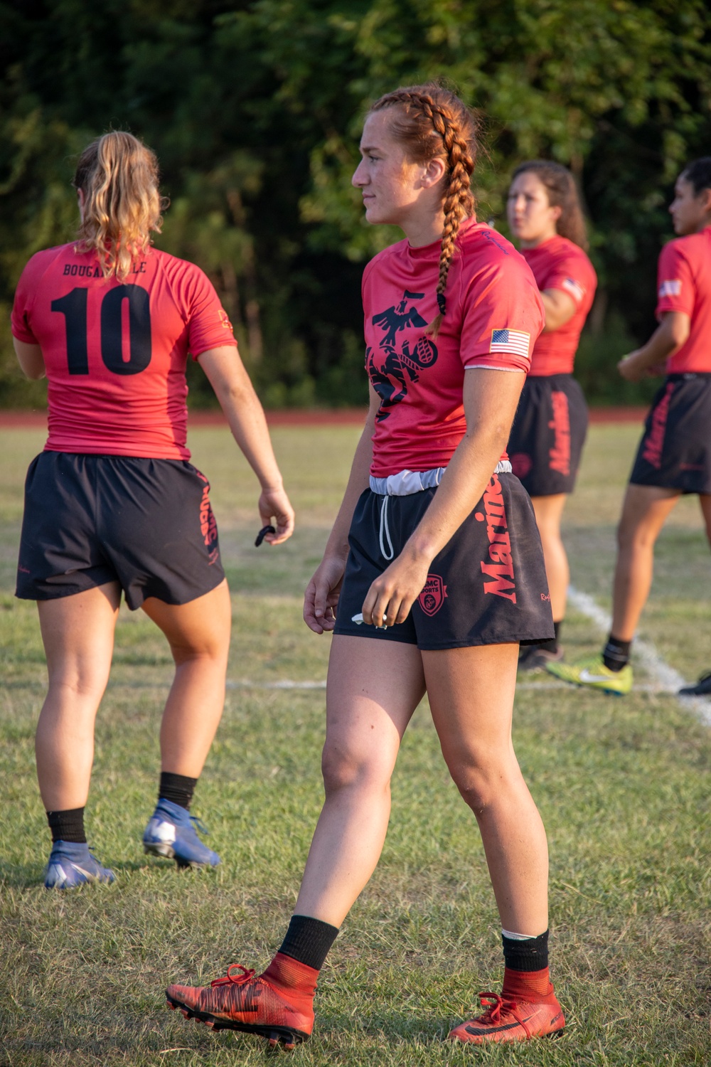 USMC Rugby Team trains at MCAS Beaufort