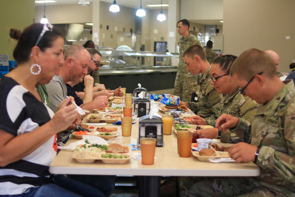 Leadership Oklahoma rappels down Fort Sill tower