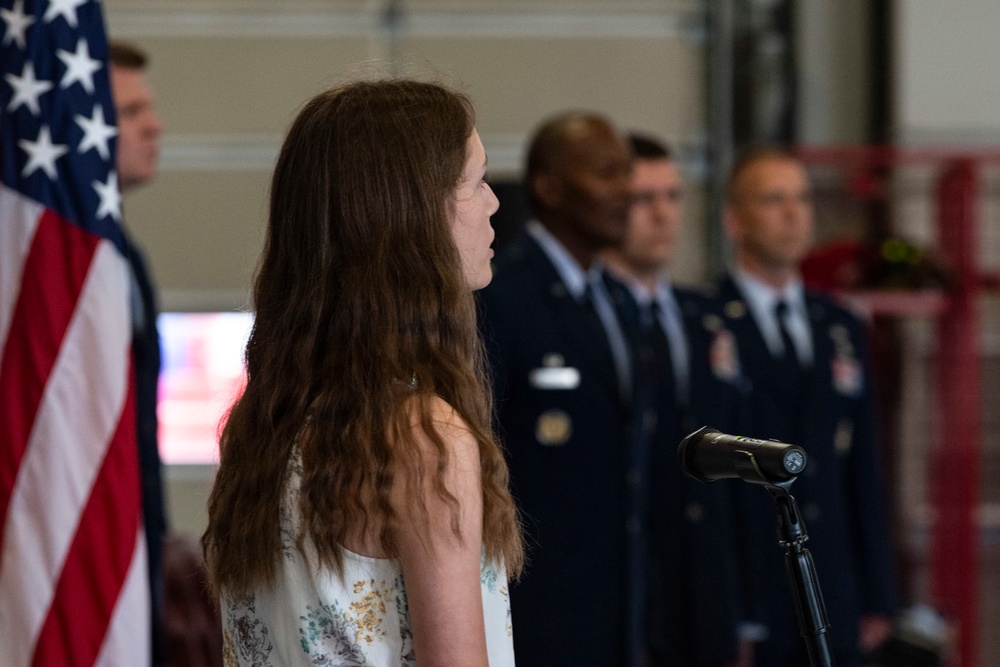 436th CES holds change of command