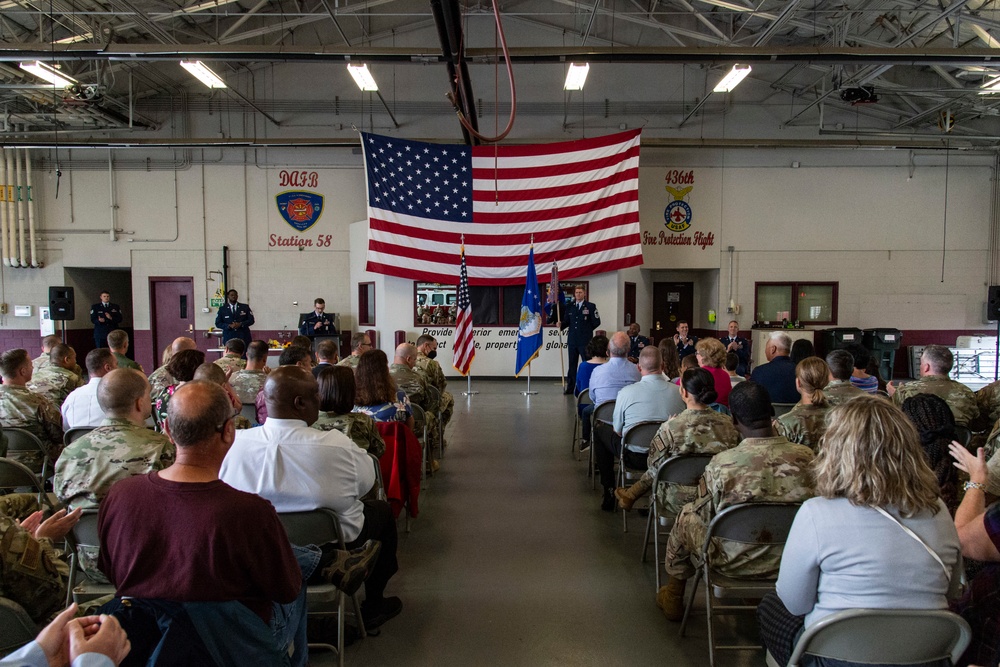 436th CES holds change of command