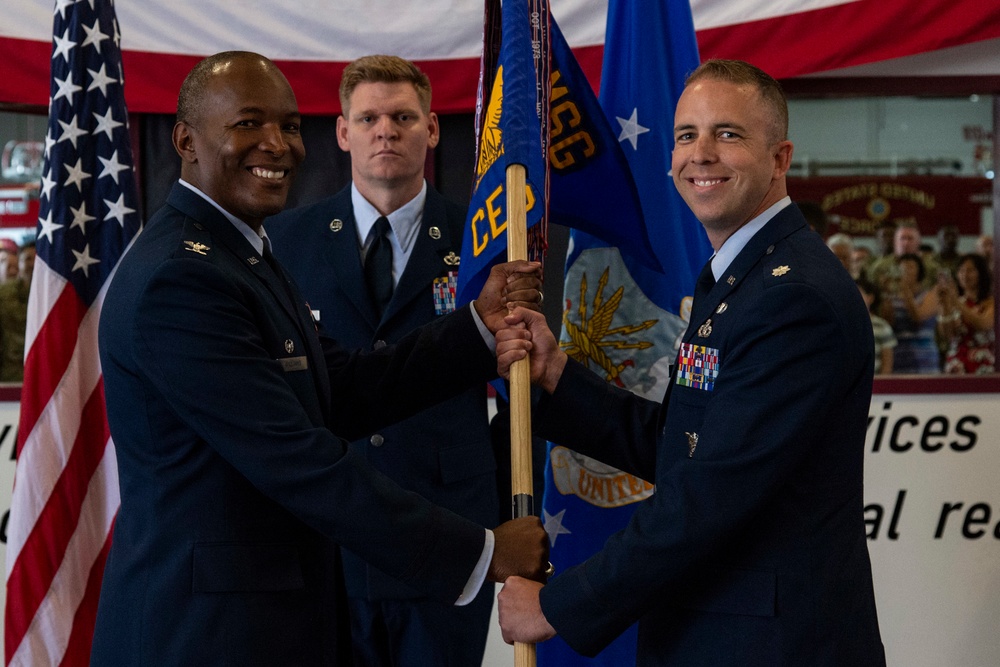 436th CES holds change of command