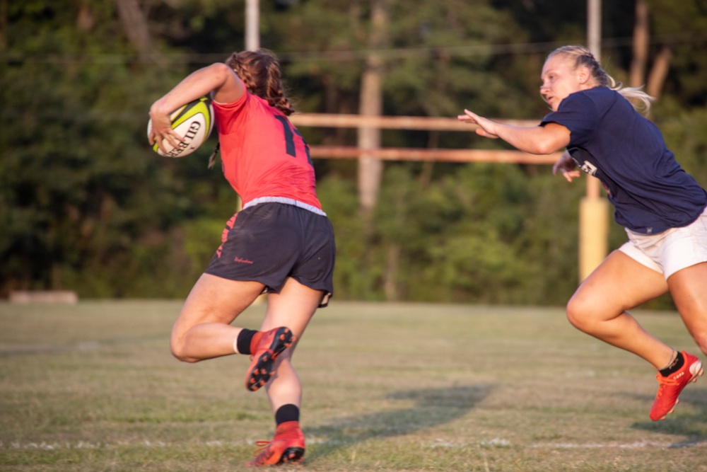 USMC Rugby Team trains at MCAS Beaufort