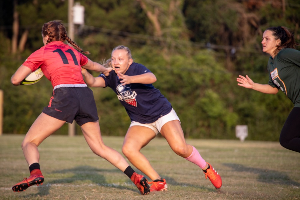 USMC Rugby Team trains at MCAS Beaufort