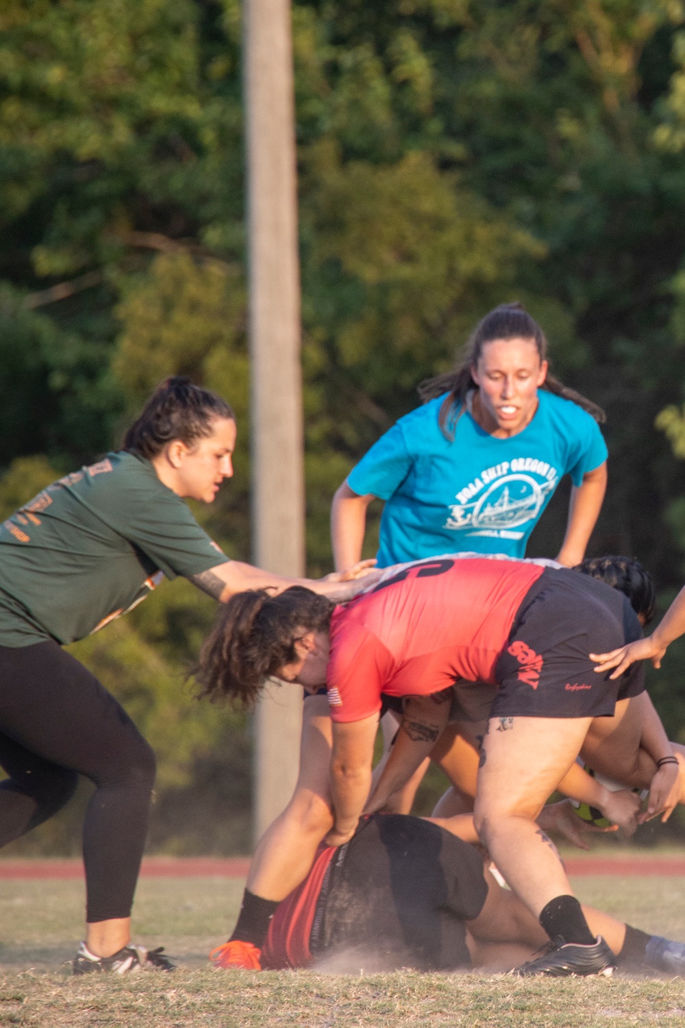 USMC Rugby Team trains at MCAS Beaufort