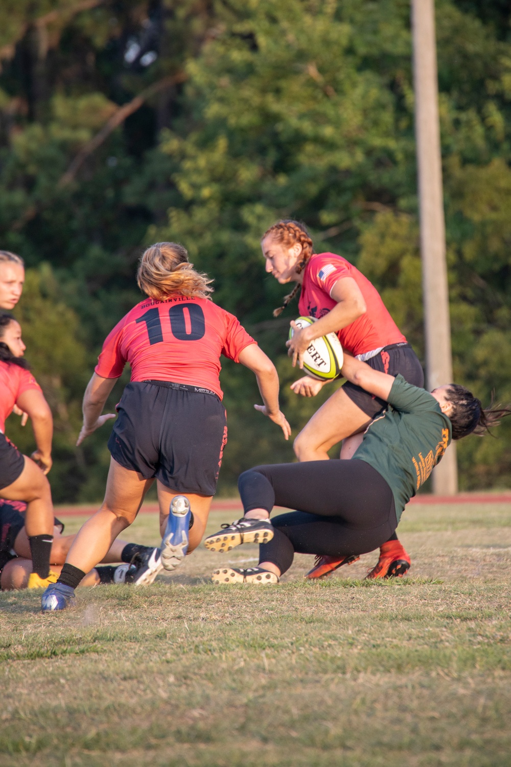 USMC Rugby Team trains at MCAS Beaufort