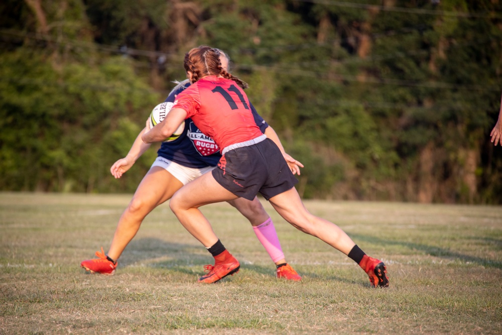 USMC Rugby Team trains at MCAS Beaufort