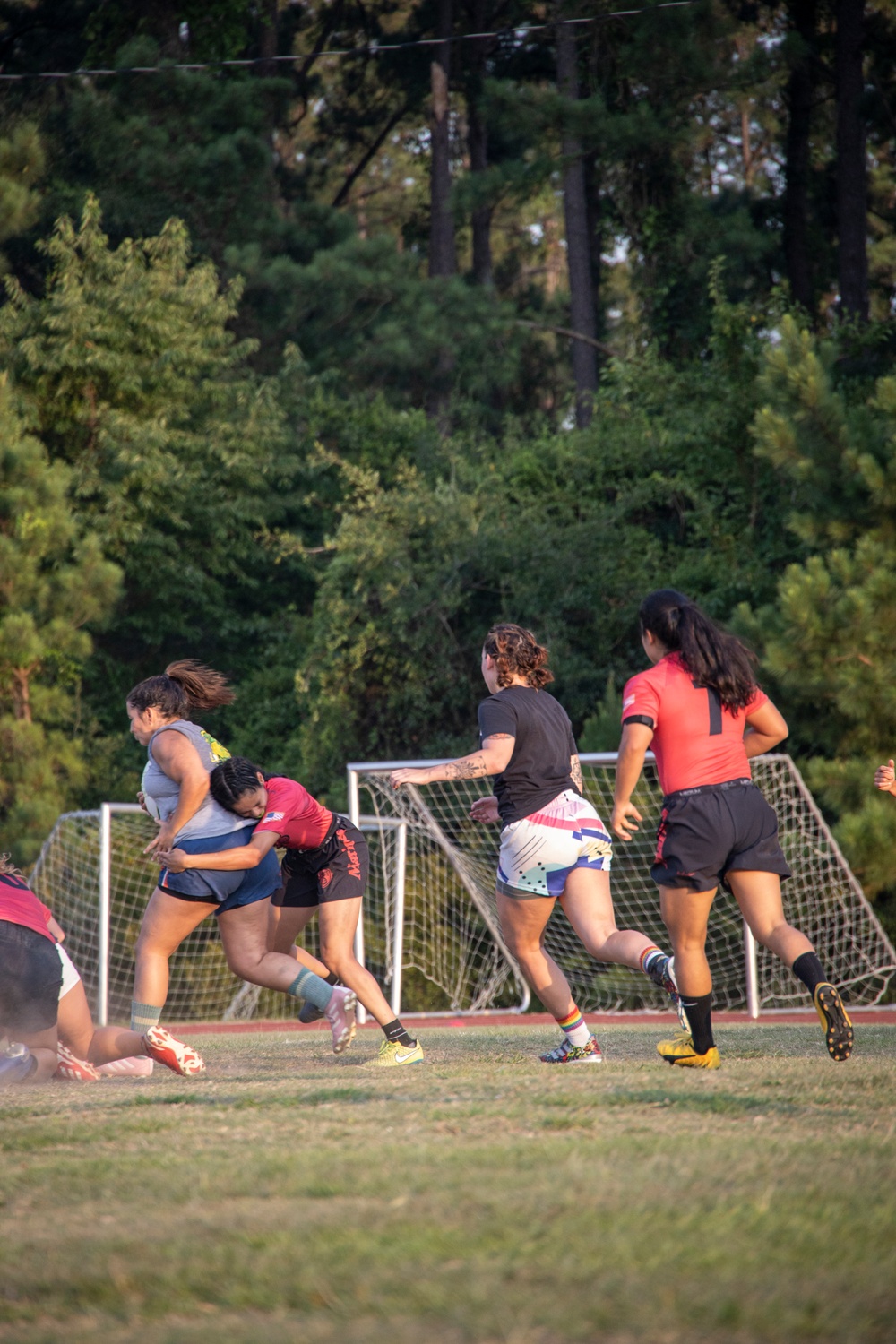 USMC Rugby Team trains at MCAS Beaufort.