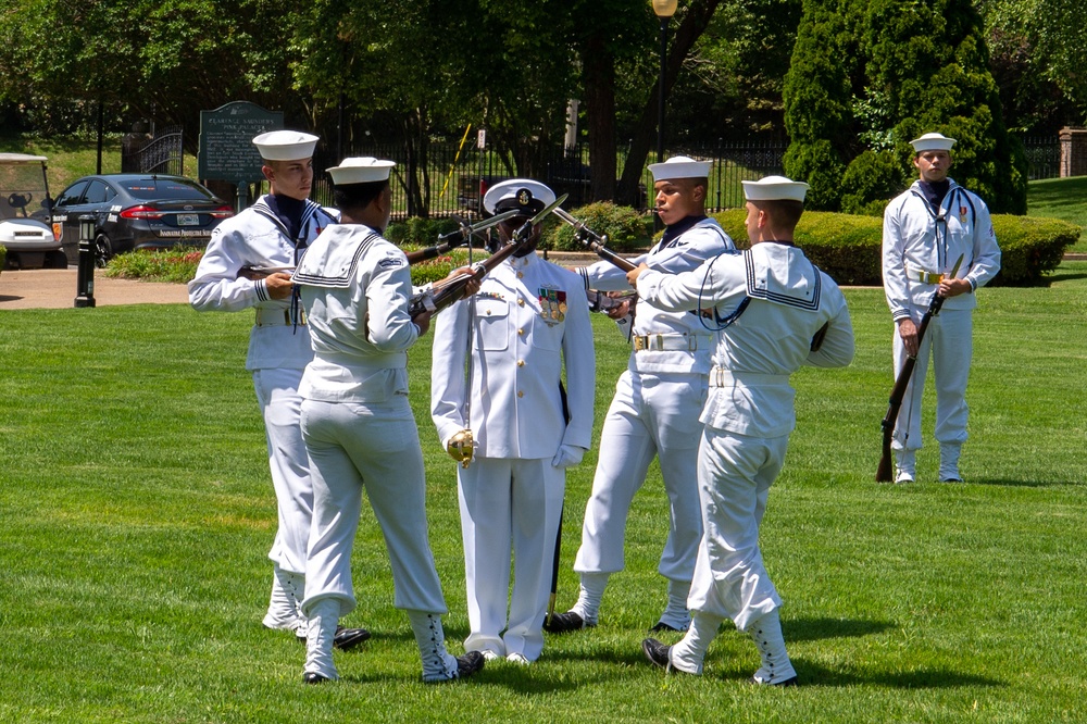 U.S. Navy Ceremonial Guard Perform at the Memphis Museum of Science and History during Navy Week Memphis