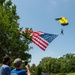 U.S. Navy Parachute Team, the Leap Frogs, Conduct a Demonstration Jump at the Memphis Museum of Science and History during Navy Week Memphis.