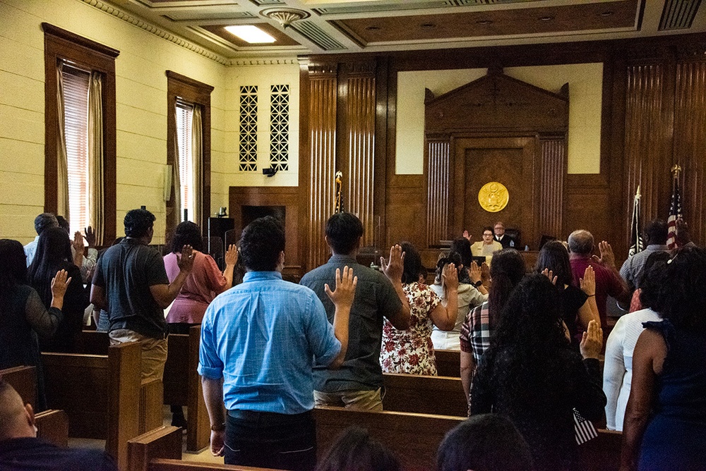 188th member welcome new citizens in naturalization ceremony