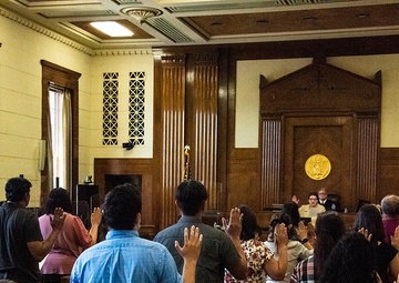 188th member welcome new citizens in naturalization ceremony