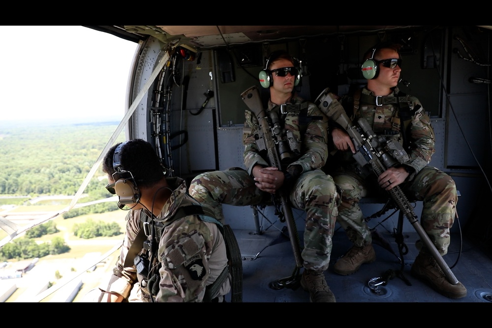 1st Squadron, 33rd CAV Aerial Sniping Live Fire