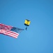 U.S. Navy Parachute Team, the Leap Frogs, conduct a demonstration jump at the Midsouth Airshow during Navy Week Memphis