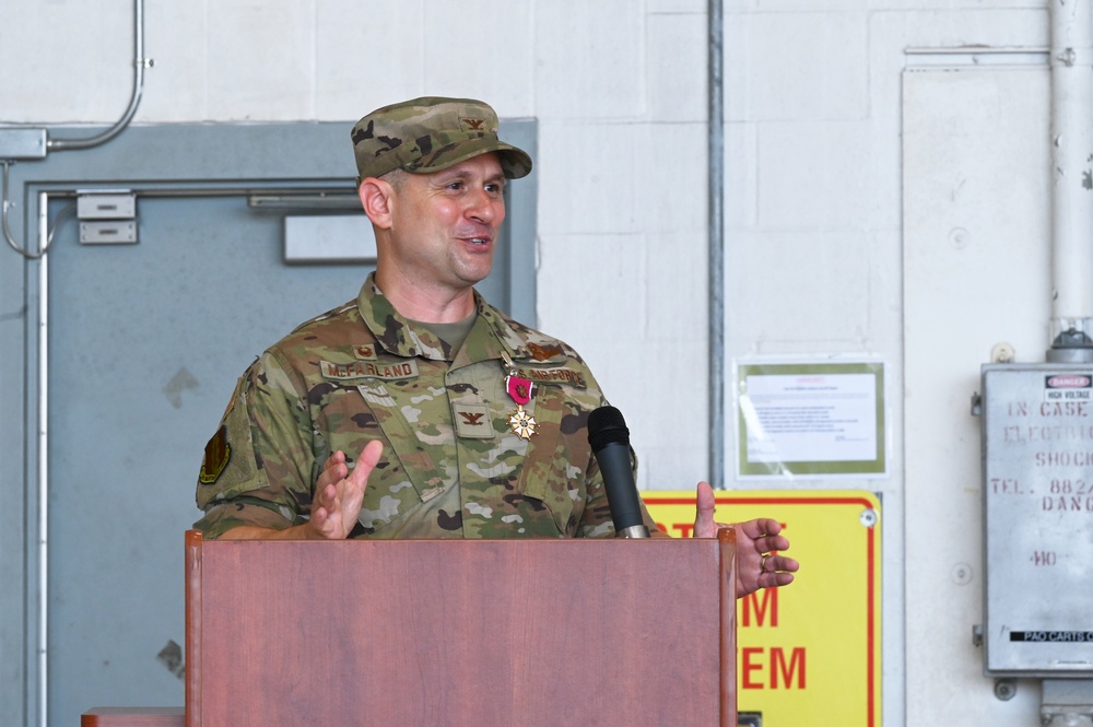 33rd Maintenance Group welcomes new commander during a change of command ceremony