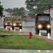 Rainy day convoy at Fort McCoy