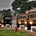 Rainy day convoy at Fort McCoy
