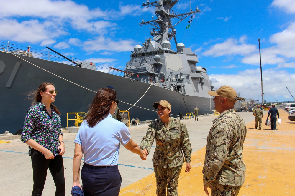 DARPA Tours Aboard Newest Destroyer (DDG 121)