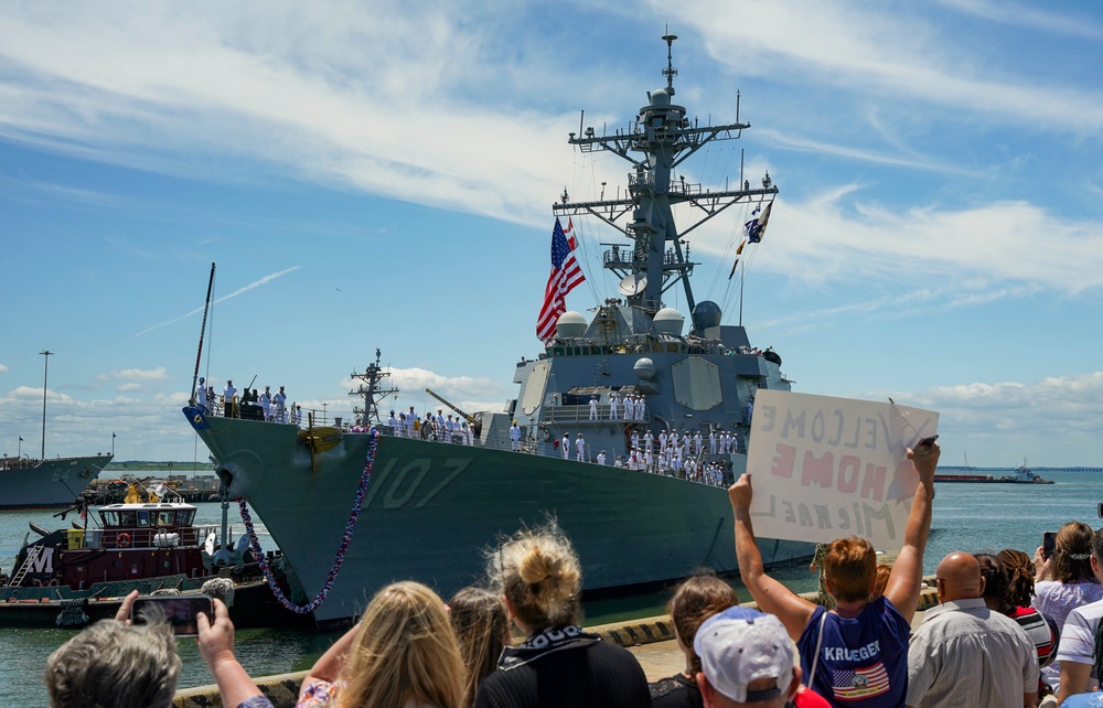 USS Gravely returns home to Norfolk