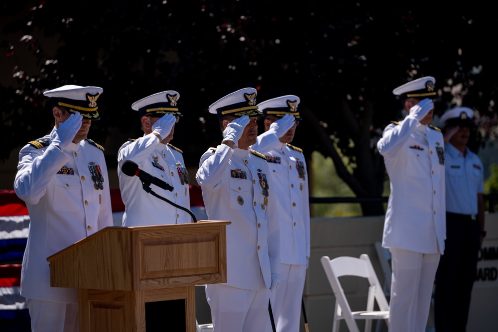 Coast Guard Training Center Petaluma holds change of command ceremony