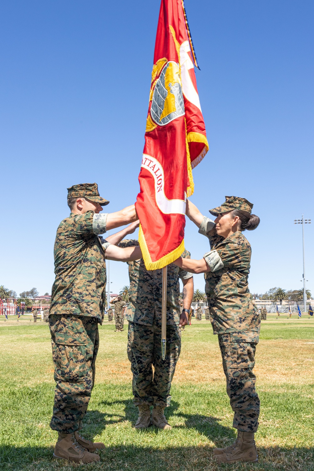 1st Network Battalion holds change of command ceremony